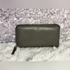 Grey Kate Spade Wallet